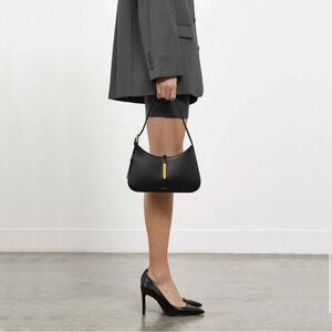 DeMellier Black Shoulder Bag Sleek Minimalist Design